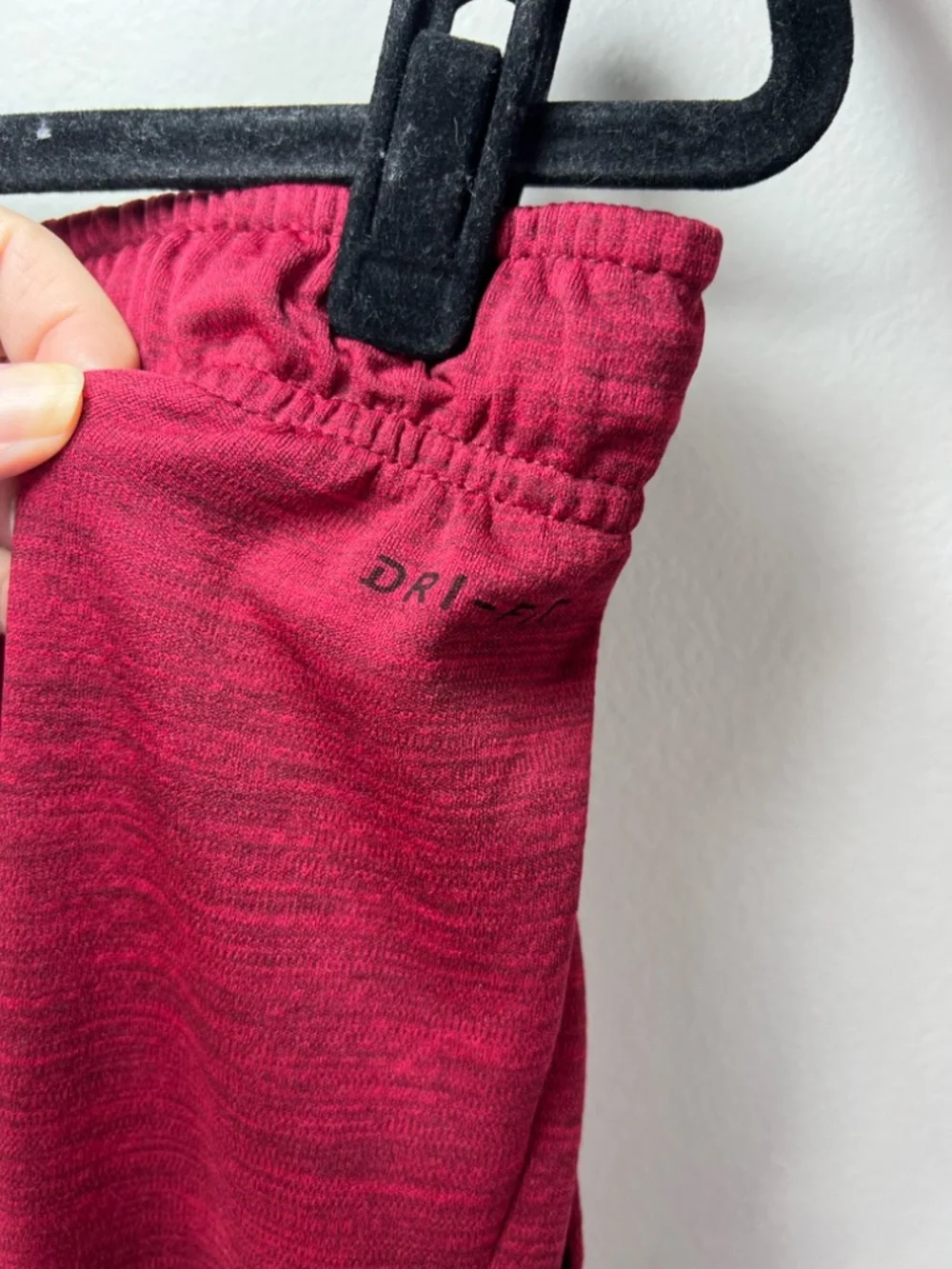 Nike Dri-Fit Athletic Shorts Heathered Red Pull On Pockets Stretch Athleisure XL
